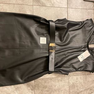 ZARA faux leather dress